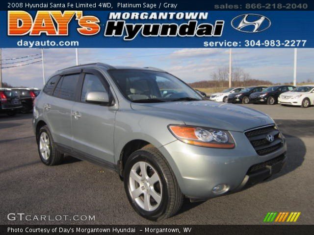 2008 Hyundai Santa Fe Limited 4WD in Platinum Sage