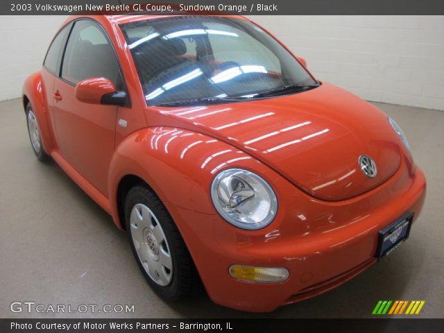 2003 Volkswagen New Beetle GL Coupe in Sundown Orange
