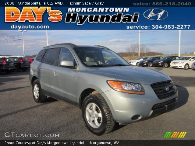 2008 Hyundai Santa Fe GLS 4WD in Platinum Sage