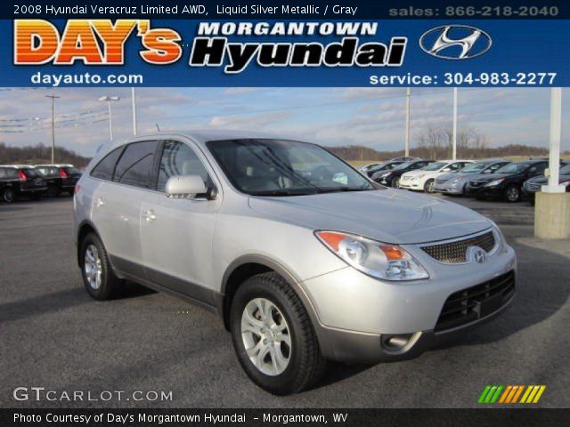 2008 Hyundai Veracruz Limited AWD in Liquid Silver Metallic