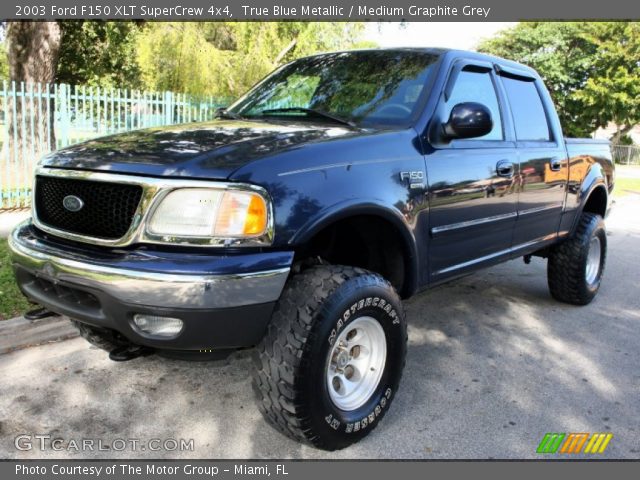 2003 Ford F150 XLT SuperCrew 4x4 in True Blue Metallic