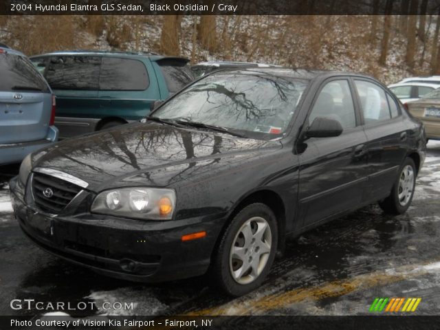 2004 Hyundai Elantra GLS Sedan in Black Obsidian