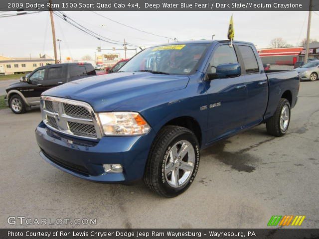 2009 Dodge Ram 1500 Sport Quad Cab 4x4 in Deep Water Blue Pearl