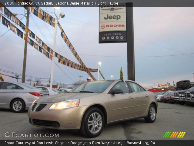 2006 Pontiac G6 V6 Sedan in Sedona Beige Metallic