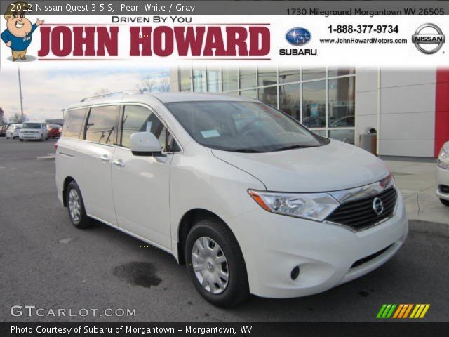 2012 Nissan Quest 3.5 S in Pearl White