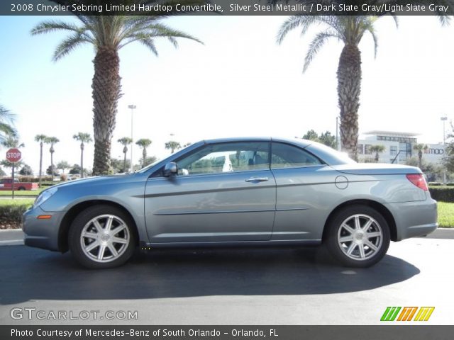 2008 Chrysler Sebring Limited Hardtop Convertible in Silver Steel Metallic