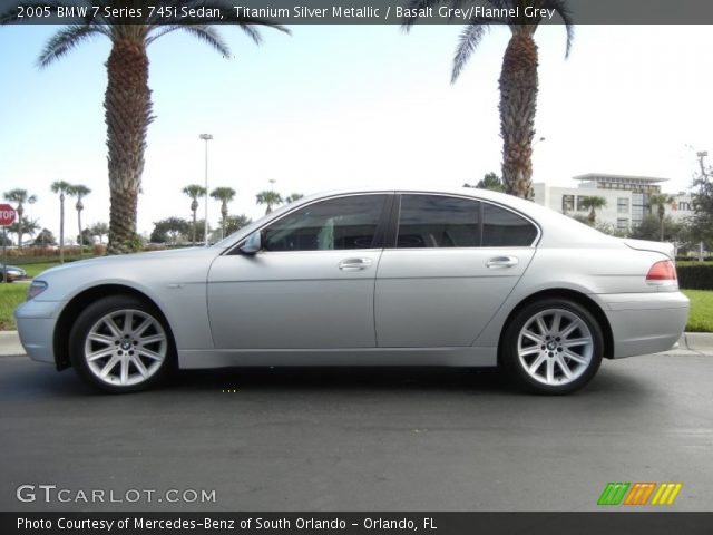 2005 BMW 7 Series 745i Sedan in Titanium Silver Metallic