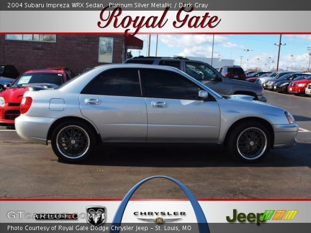 2004 Subaru Impreza WRX Sedan in Platinum Silver Metallic