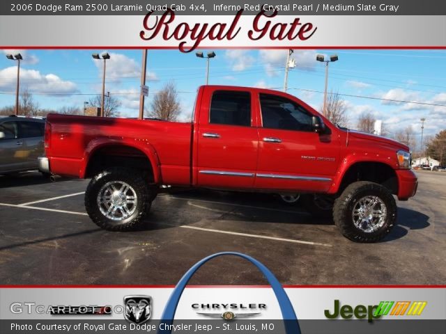 2006 Dodge Ram 2500 Laramie Quad Cab 4x4 in Inferno Red Crystal Pearl