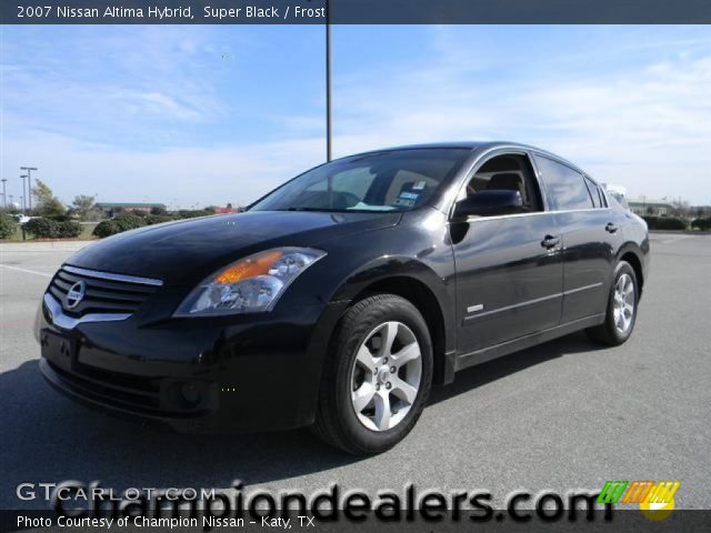 2007 Nissan Altima Hybrid in Super Black