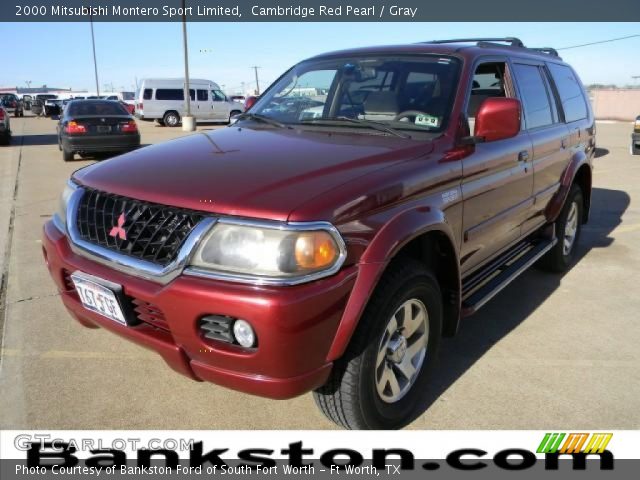 2000 Mitsubishi Montero Sport Limited in Cambridge Red Pearl