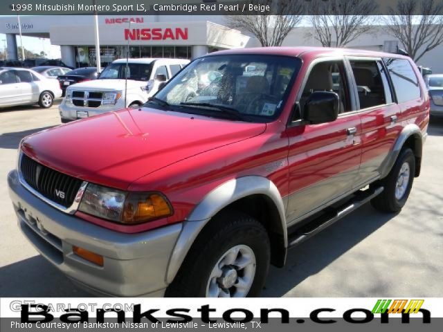1998 Mitsubishi Montero Sport LS in Cambridge Red Pearl
