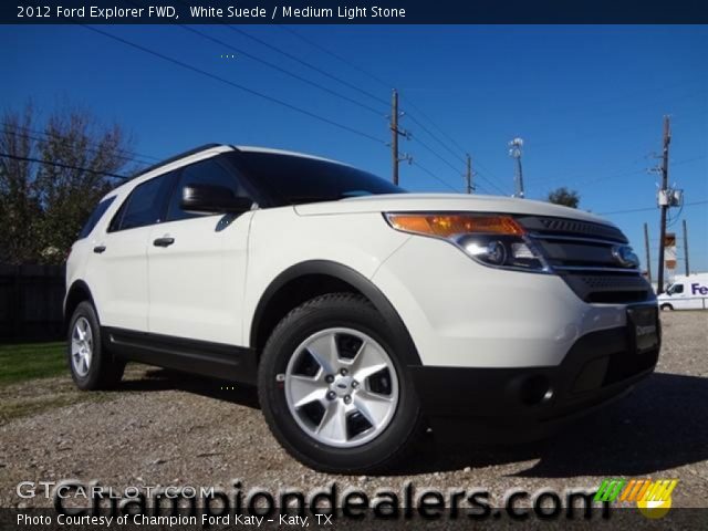 2012 Ford Explorer FWD in White Suede