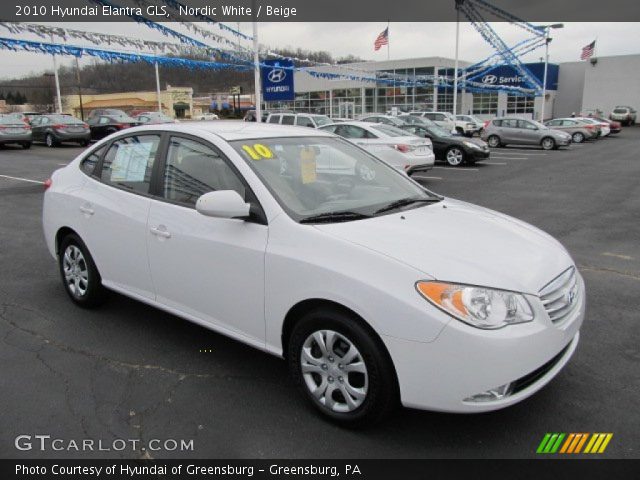 2010 Hyundai Elantra GLS in Nordic White