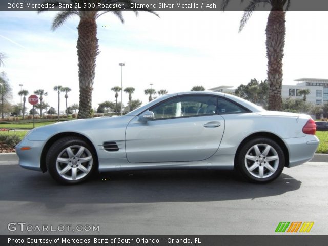 2003 Mercedes-Benz SL 500 Roadster in Diamond Silver Metallic