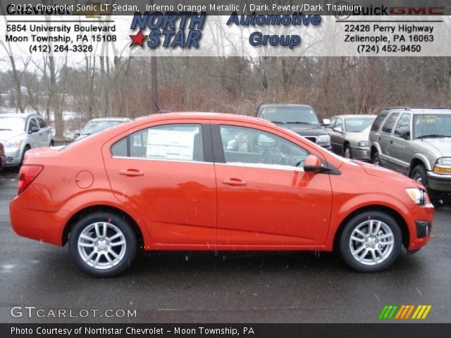 2012 Chevrolet Sonic LT Sedan in Inferno Orange Metallic