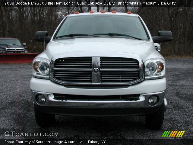 2008 Dodge Ram 3500 Big Horn Edition Quad Cab 4x4 Dually in Bright White