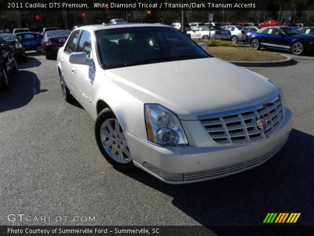 2011 Cadillac DTS Premium in White Diamond Tricoat
