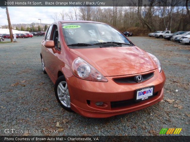 2008 Honda Fit Sport in Blaze Orange Metallic