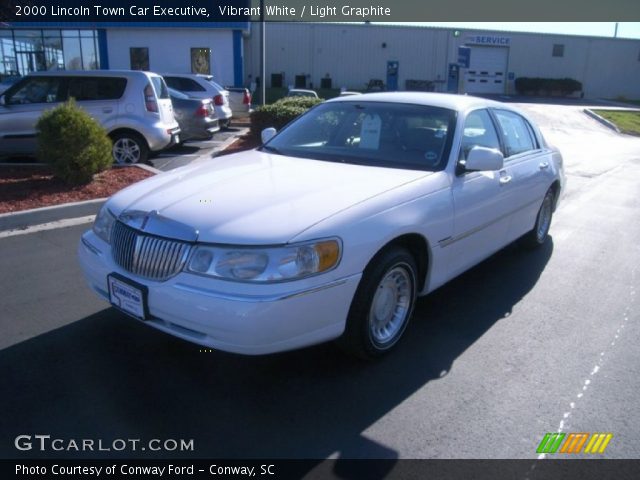 2000 Lincoln Town Car Executive in Vibrant White