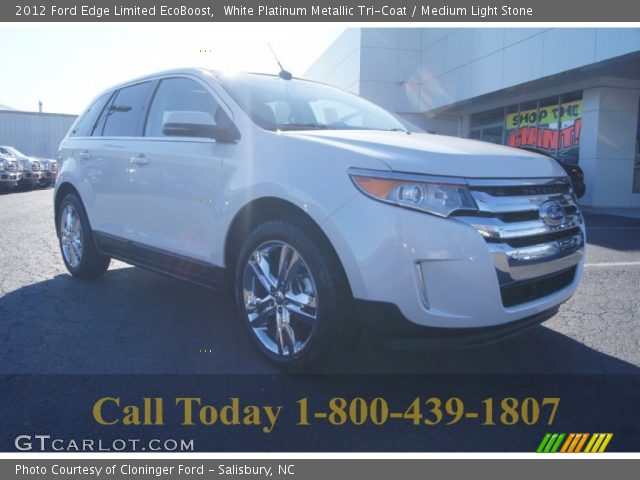 2012 Ford Edge Limited EcoBoost in White Platinum Metallic Tri-Coat