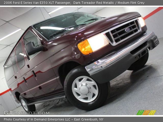 2006 Ford E Series Van E350 XLT Passenger in Dark Toreador Red Metallic