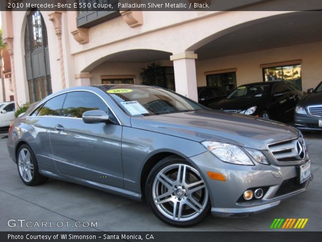 2010 Mercedes-Benz E 550 Coupe in Palladium Silver Metallic