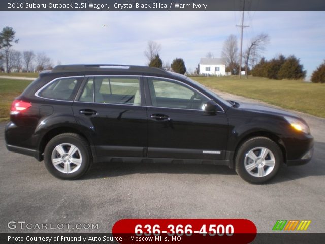 2010 Subaru Outback 2.5i Wagon in Crystal Black Silica