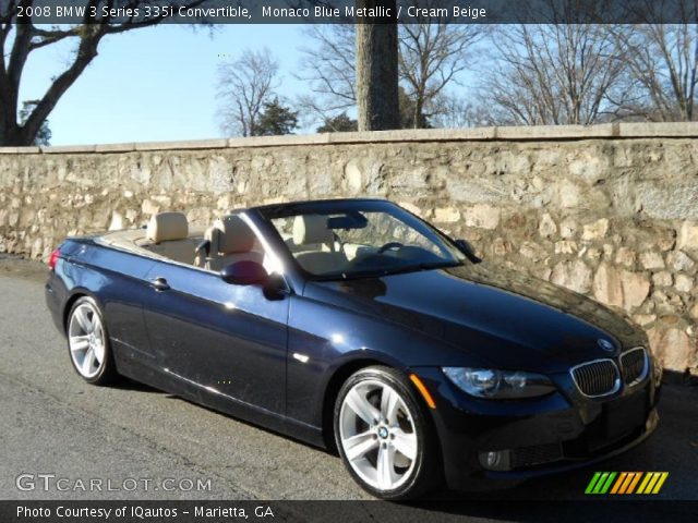 2008 BMW 3 Series 335i Convertible in Monaco Blue Metallic