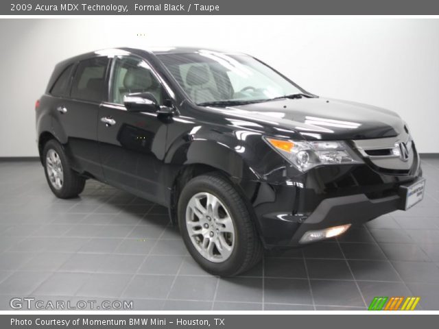 2009 Acura MDX Technology in Formal Black