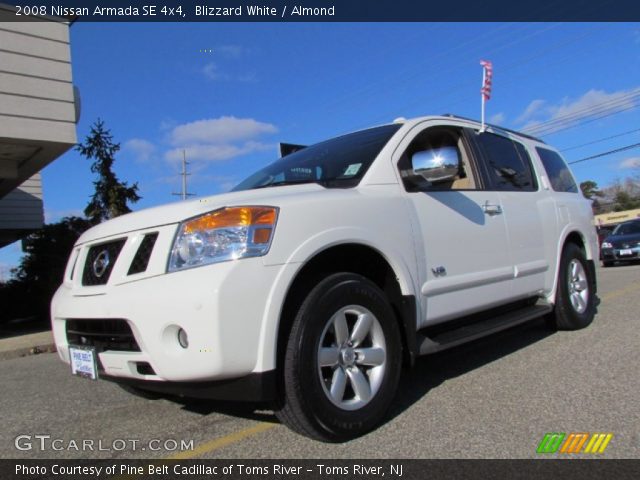 2008 Nissan Armada SE 4x4 in Blizzard White