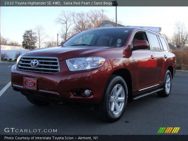 2010 Toyota Highlander SE 4WD in Salsa Red Pearl