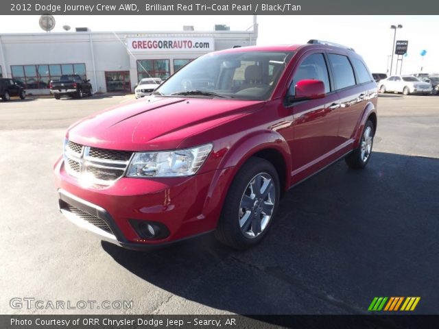 2012 Dodge Journey Crew AWD in Brilliant Red Tri-Coat Pearl