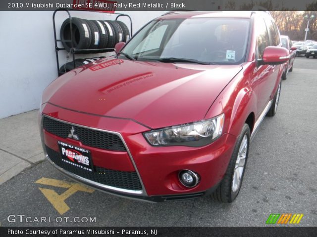 2010 Mitsubishi Outlander SE 4WD in Rally Red Metallic