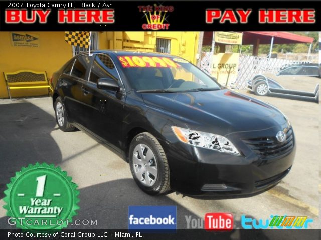 2007 Toyota Camry LE in Black