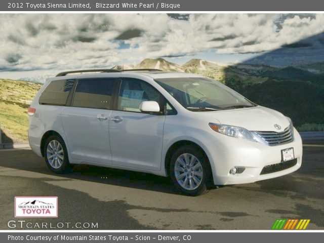 2012 Toyota Sienna Limited in Blizzard White Pearl