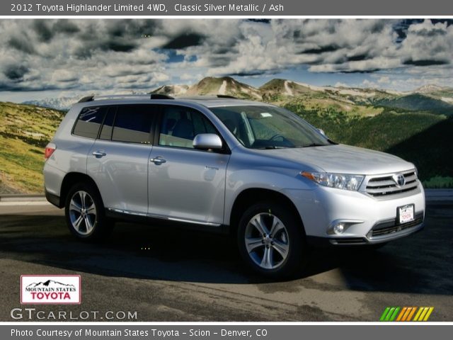 2012 Toyota Highlander Limited 4WD in Classic Silver Metallic