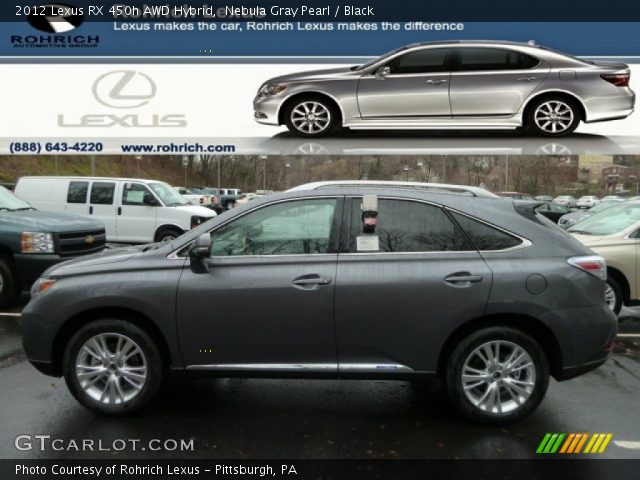 2012 Lexus RX 450h AWD Hybrid in Nebula Gray Pearl