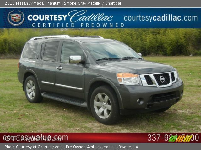 2010 Nissan Armada Titanium in Smoke Gray Metallic