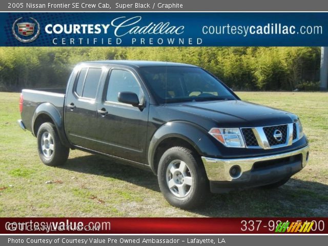 2005 Nissan Frontier SE Crew Cab in Super Black