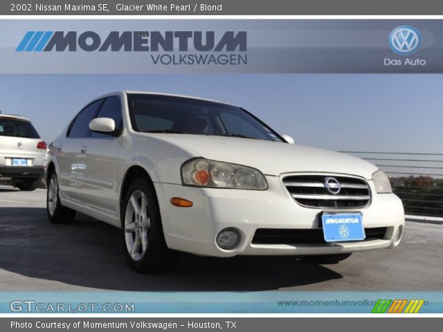 2002 Nissan Maxima SE in Glacier White Pearl