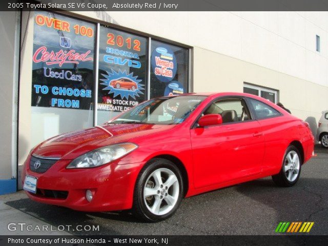 2005 Toyota Solara SE V6 Coupe in Absolutely Red