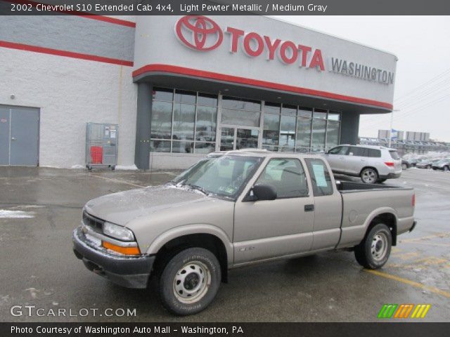 2002 Chevrolet S10 Extended Cab 4x4 in Light Pewter Metallic