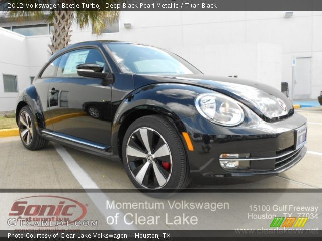 2012 Volkswagen Beetle Turbo in Deep Black Pearl Metallic