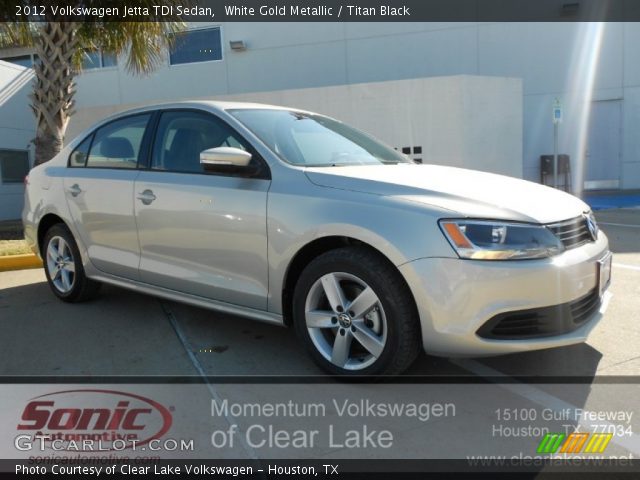 2012 Volkswagen Jetta TDI Sedan in White Gold Metallic