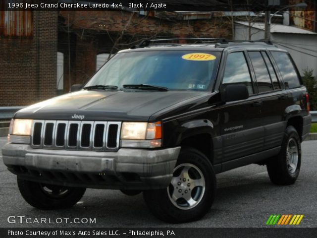 Black 1996 Jeep Grand Cherokee Laredo 4x4 Agate Interior