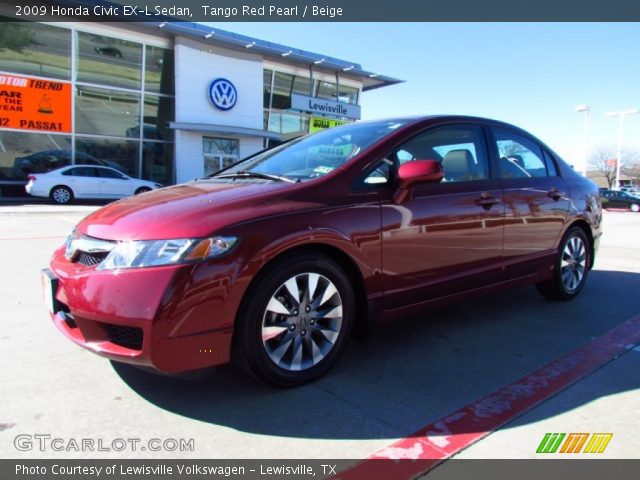 2009 Honda Civic EX-L Sedan in Tango Red Pearl