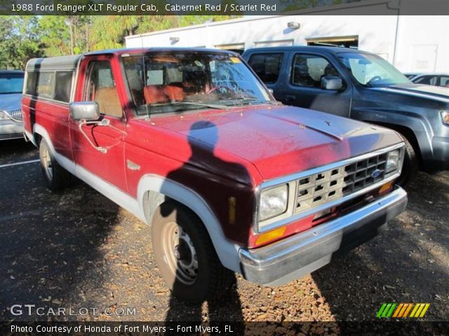 1988 Ford Ranger XLT Regular Cab in Cabernet Red
