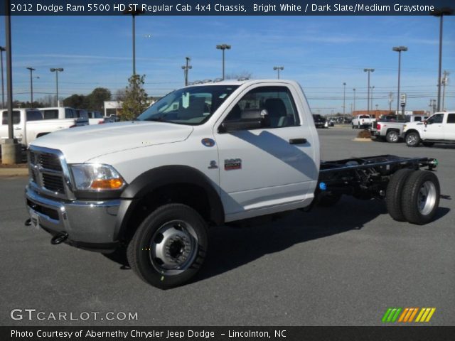 2012 Dodge Ram 5500 HD ST Regular Cab 4x4 Chassis in Bright White