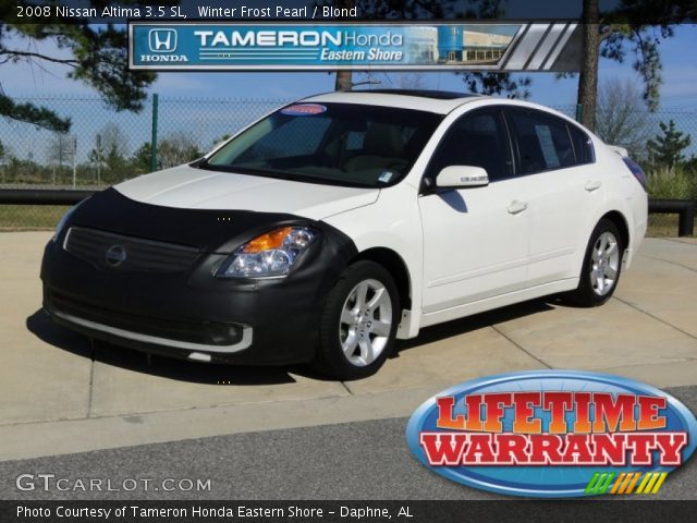 2008 Nissan Altima 3.5 SL in Winter Frost Pearl
